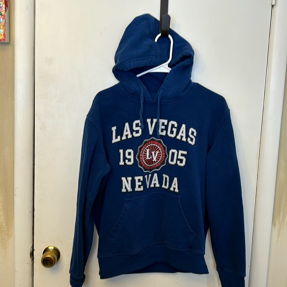K&H Adult Las Vegas Hooded Sweatshirt Blue Size Medium